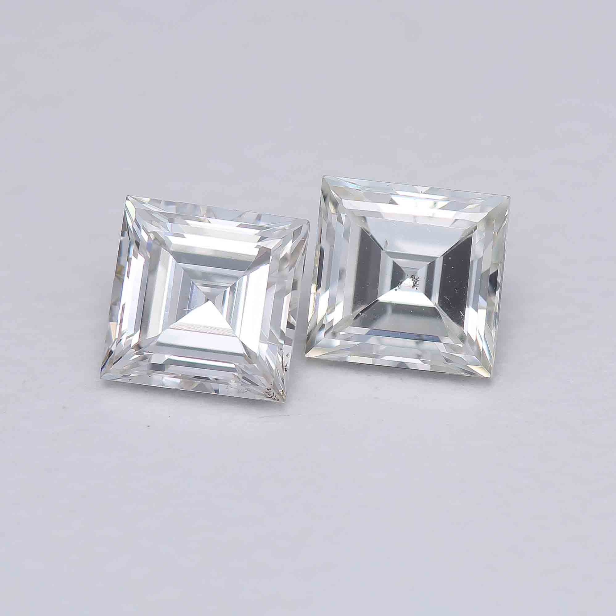 1.10cttw Carre Cut Pair IJ, VS/SI (No cert) 2675_lr-1